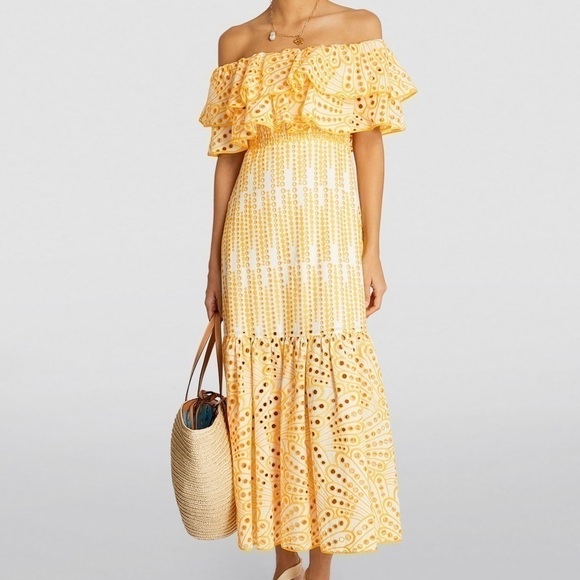 Charo Ruiz Isabella Maxi Dress Yellow - Picture 8 of 10